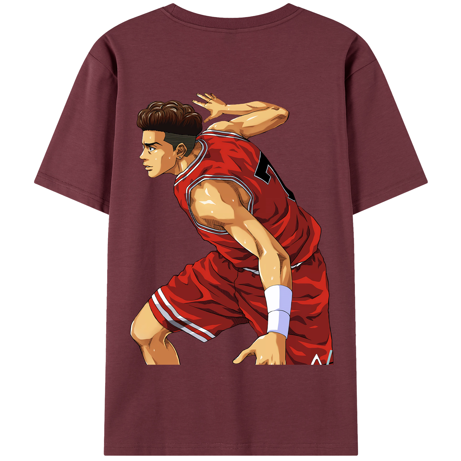 SLAM DUNK／スラムダンク 綿100％半袖Tシャツ（背面プリント）